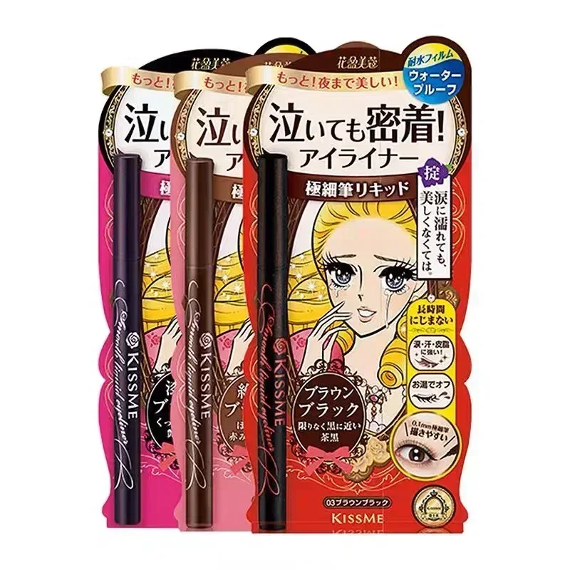 KISS ME make up Quick-drying W - đánh giá và giá Waterproof Liquid Eyeliner Pen