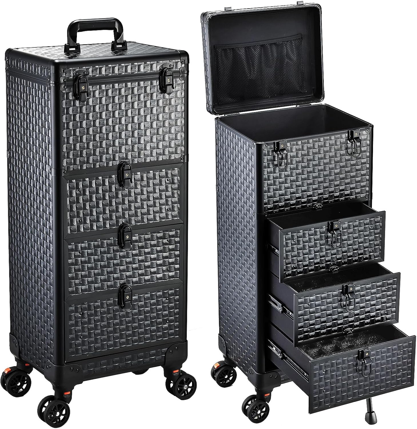 Rolling Salon Cart with 3 Draw - đánh giá và giá Makeup