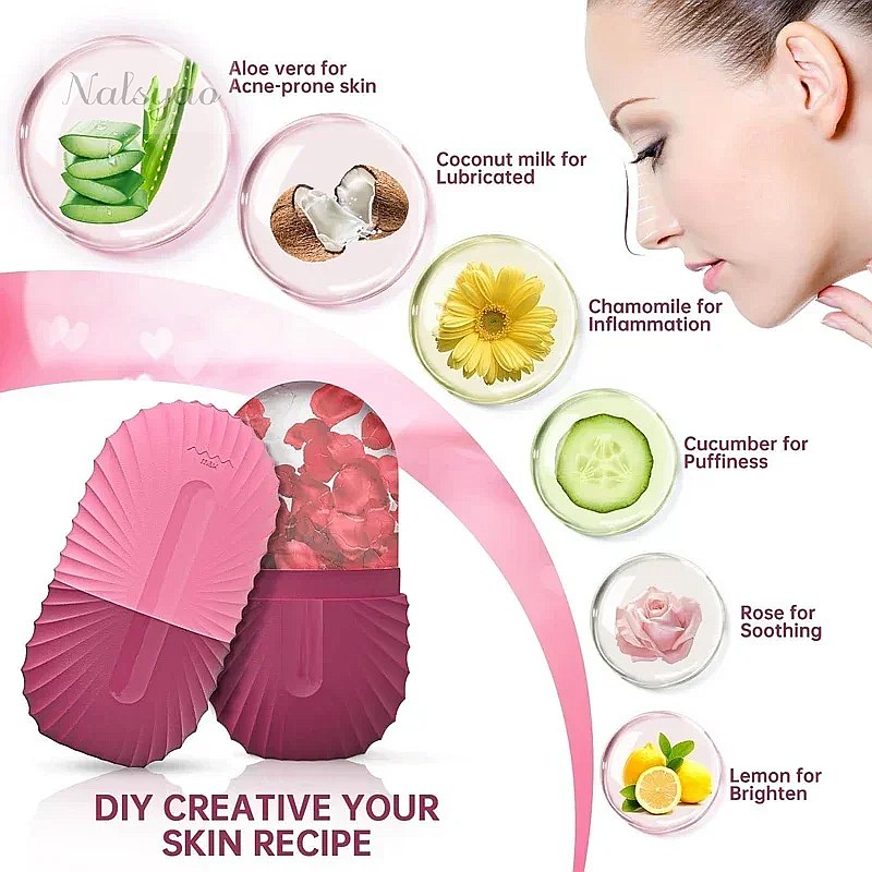 Ice Face Roller 1PCS Silicone  - đánh giá và giá Face Ice Roller Puffiness