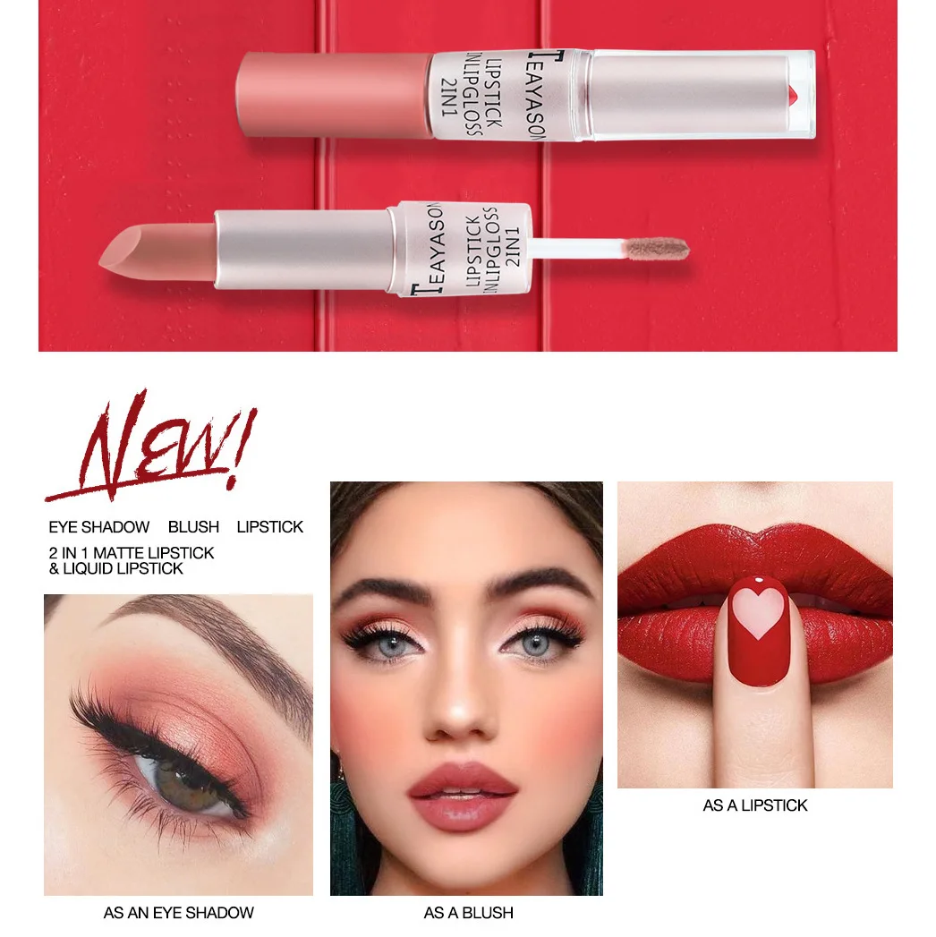 1PC Pink Lipstick Sexy Lip Glo - đánh giá và giá Matte Velvet Lip Tint Long Lasting