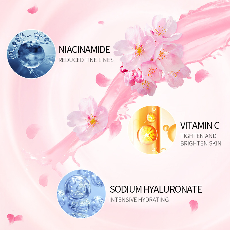 LAIKOU Sakura Serum Và Collage - đánh giá và giá Niacinamide Pore Shrinking Essence