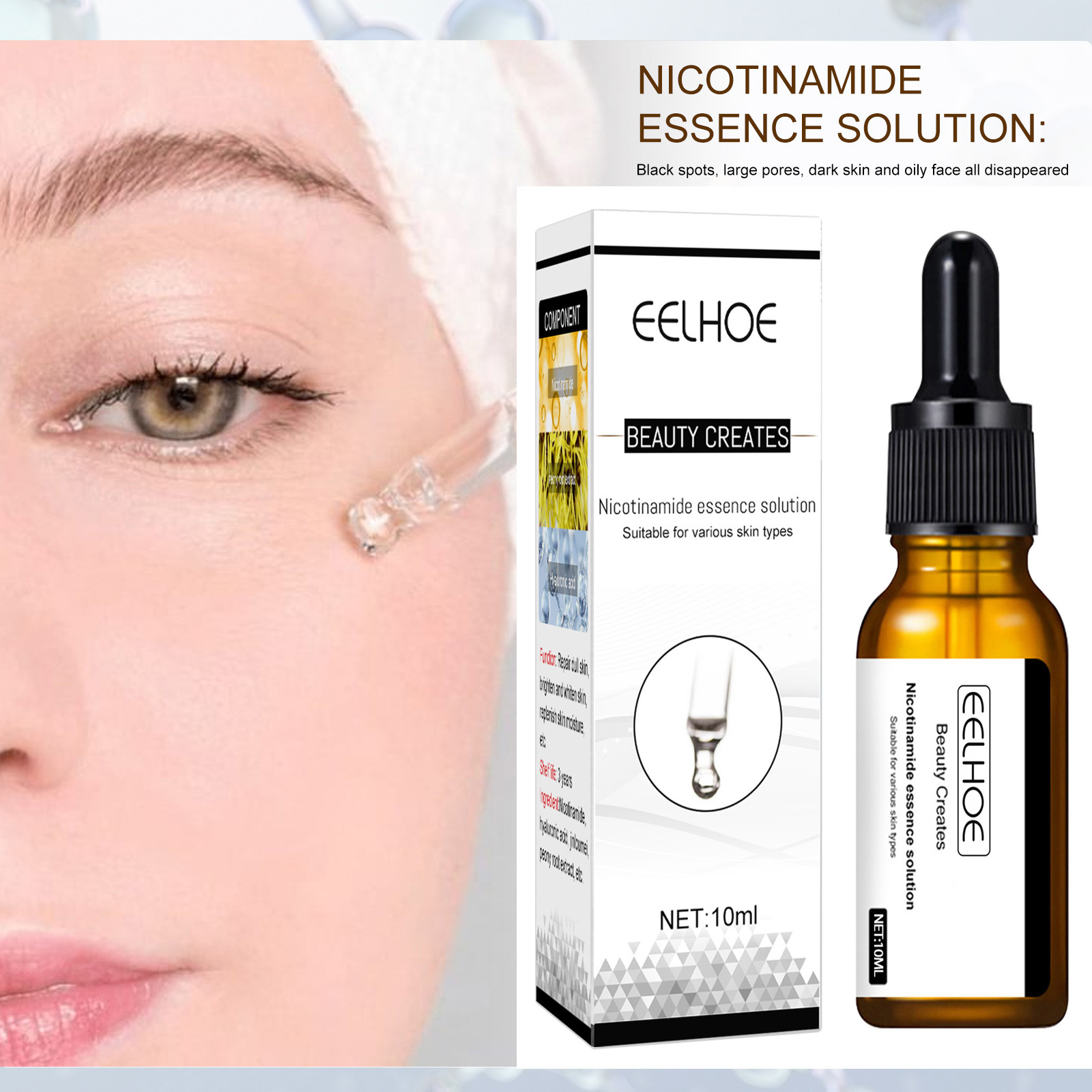 Whitening Face Serum Shrink Po - đánh giá và giá Niacinamide Pore Shrinking Essence