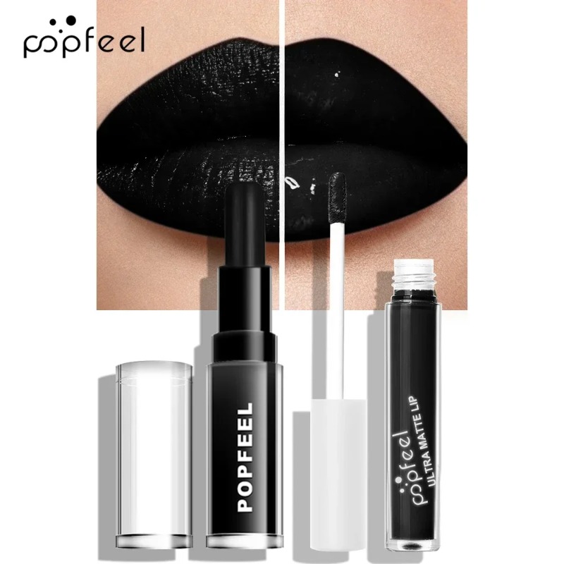 Punk Matte Black Liquid Lipsti - đánh giá và giá Matte Velvet Lip Tint Long Lasting