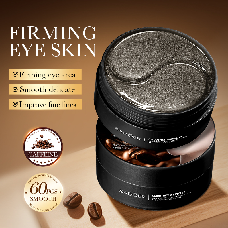 60pcs SADOER Caffeine Crystal  - đánh giá và giá Collagen Under Eye Patches