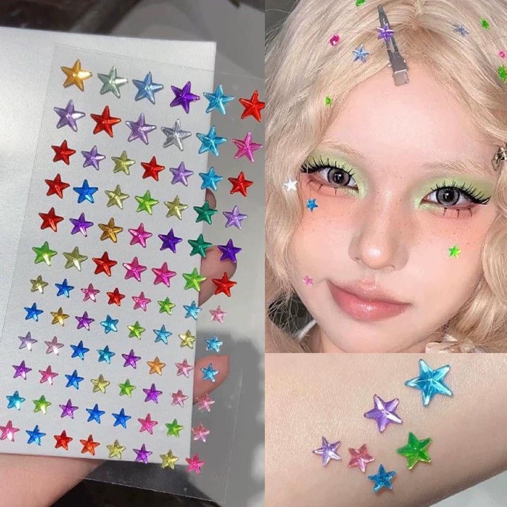 Self-Adhesive Face Rhinestones - đánh giá và giá Nail Art