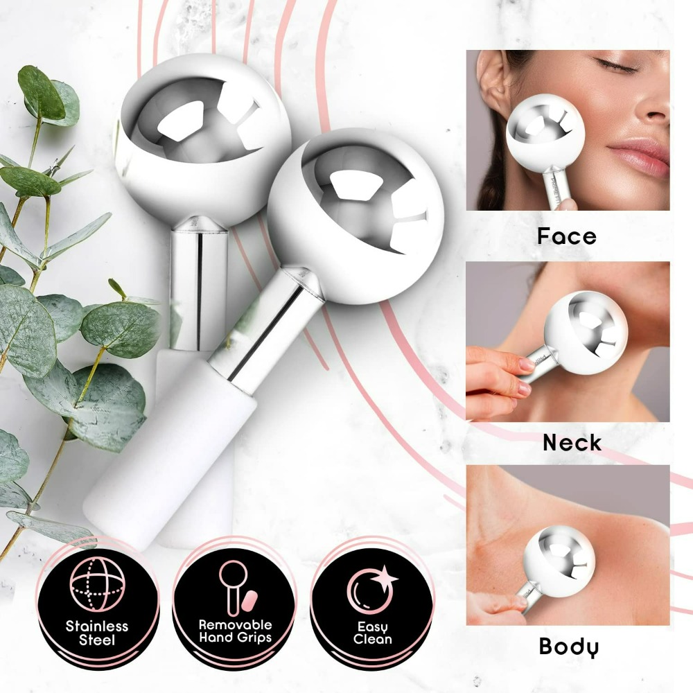 Cryo Face Massager Ice Globes  - đánh giá và giá Face Ice Roller Puffiness