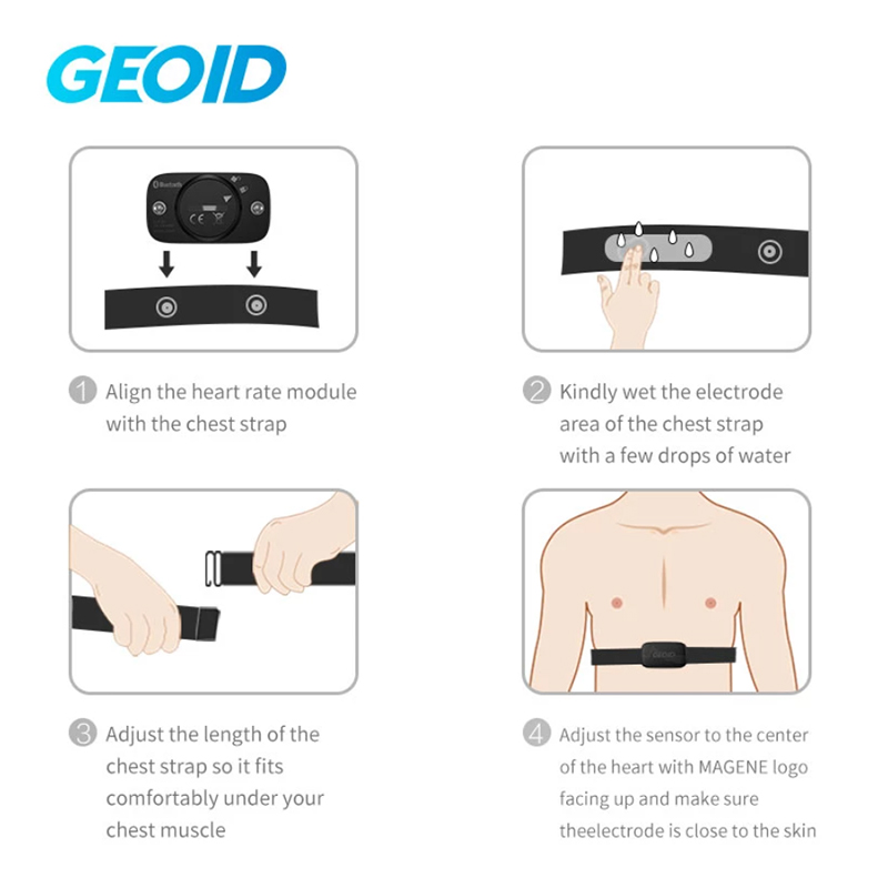 GEOID HS500 Heart Rate Strap S - đánh giá và giá Health Monitors