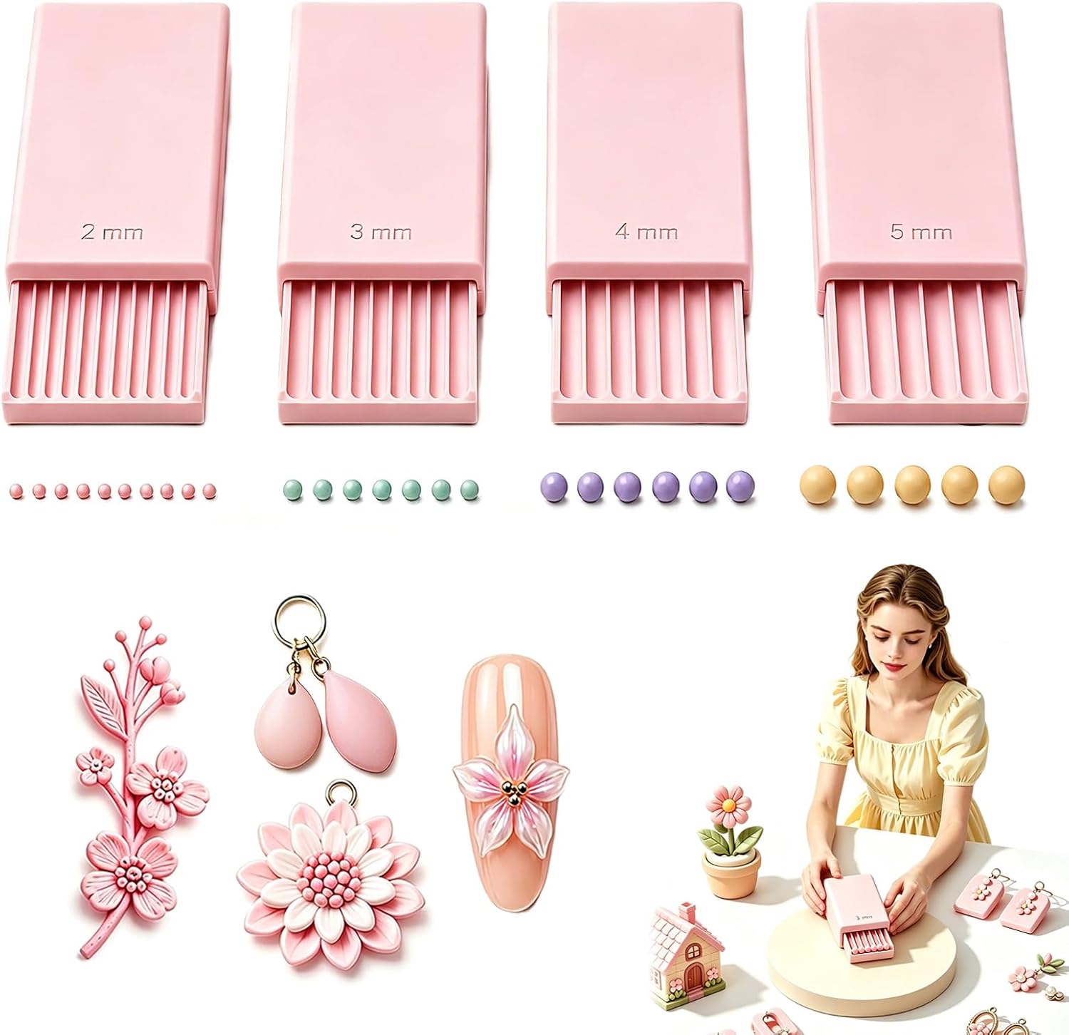 3D Print Clay Gel Ball Maker T - đánh giá và giá Nail Art