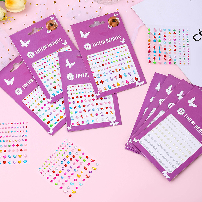 Hot Selling Face Gems Stickers - đánh giá và giá Nail Art