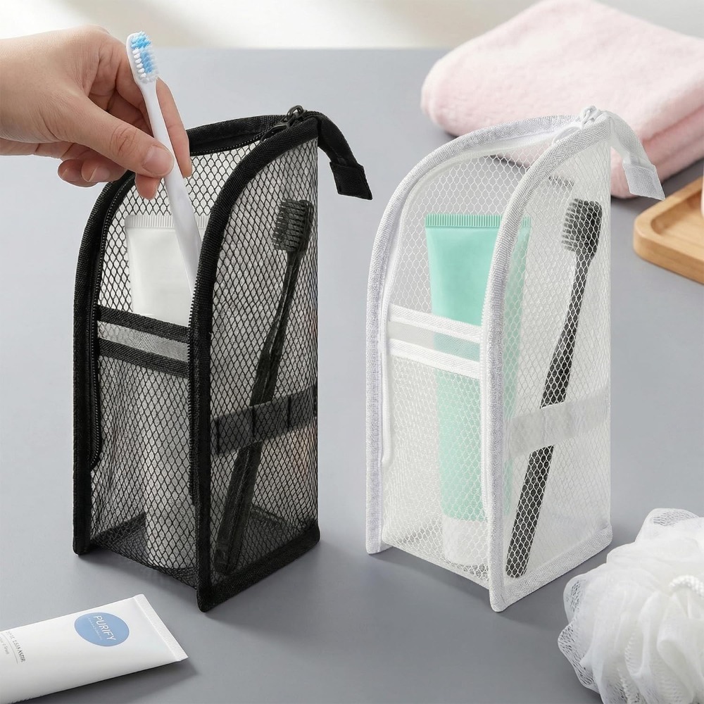 Mesh Toiletry Bag Breathable Q - đánh giá và giá Makeup