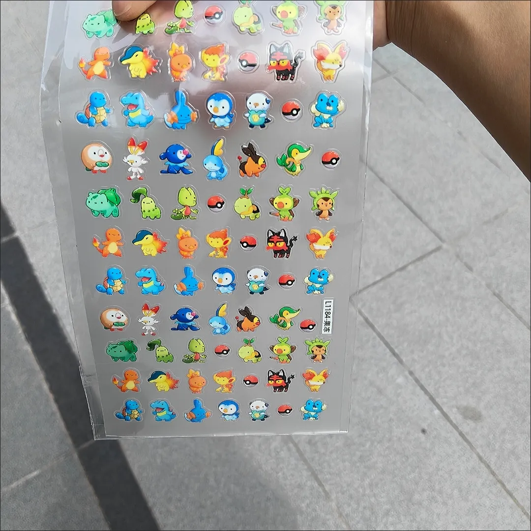  Nail Stickers Charmander Bulb - đánh giá và giá Nail Art