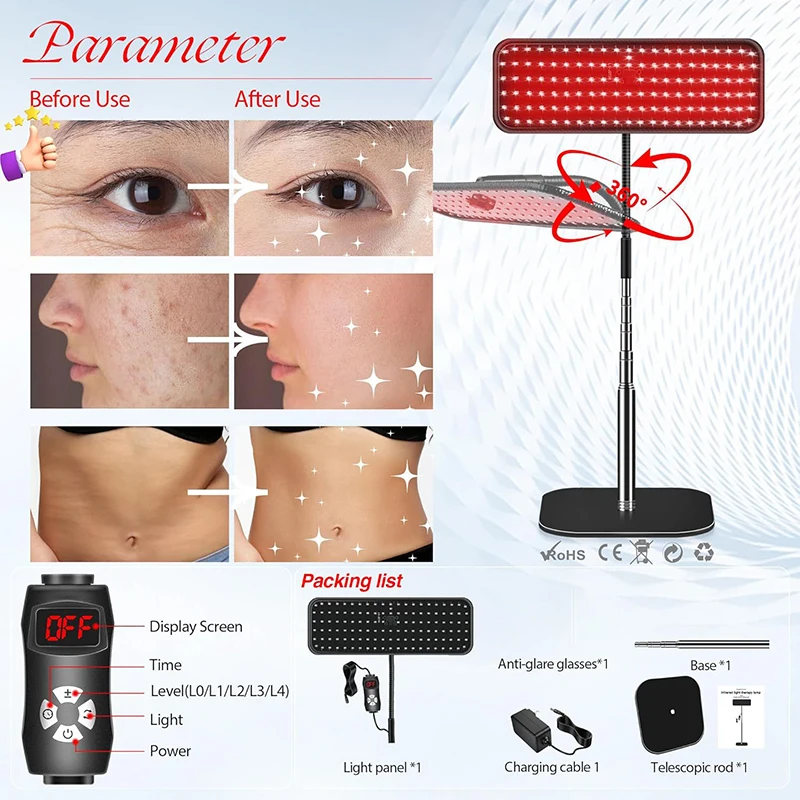 Near Infrared Light Panel 660n - đánh giá và giá Led Light Therapy Face Mask
