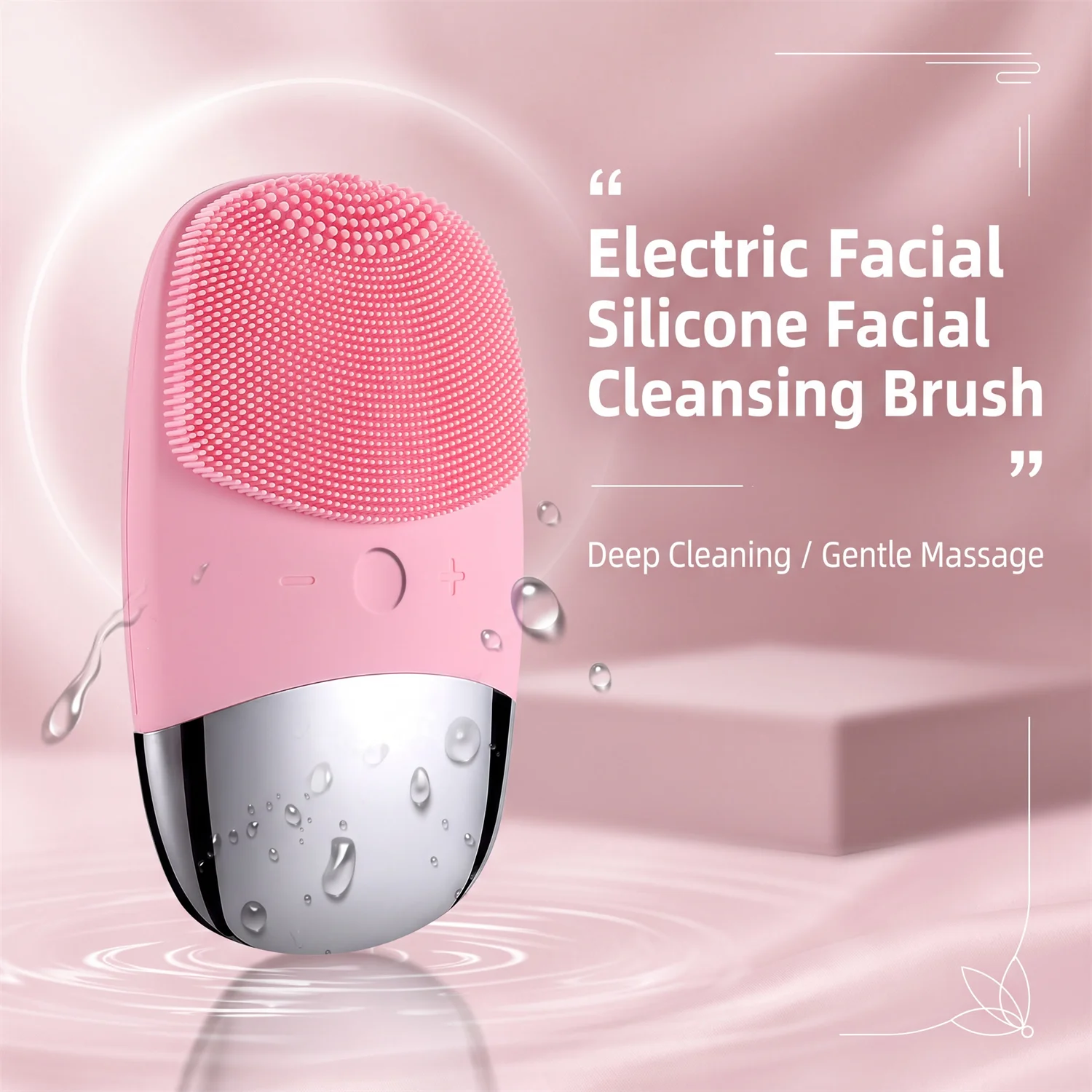 Facial Electric Silicone Clean - đánh giá và giá Silicone Face Scrubber Electric