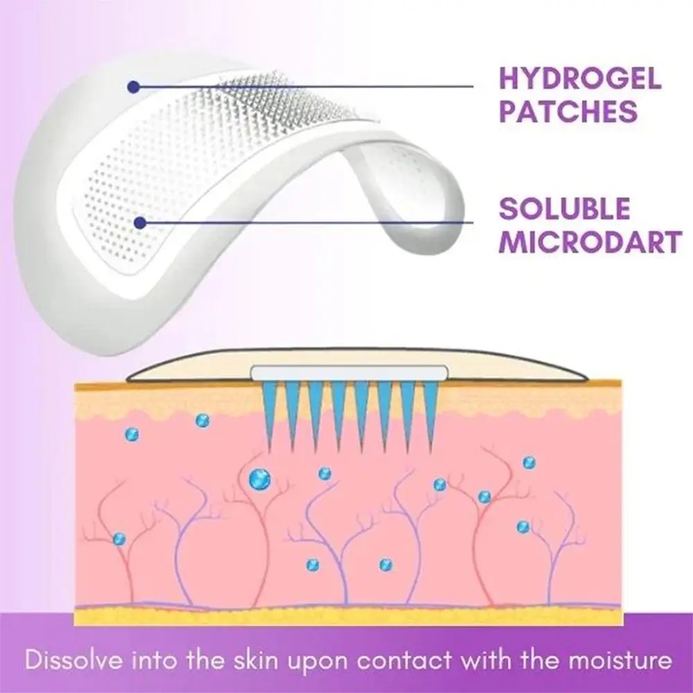 1 Pair Micro-needle Eye Patch  - đánh giá và giá Collagen Under Eye Patches